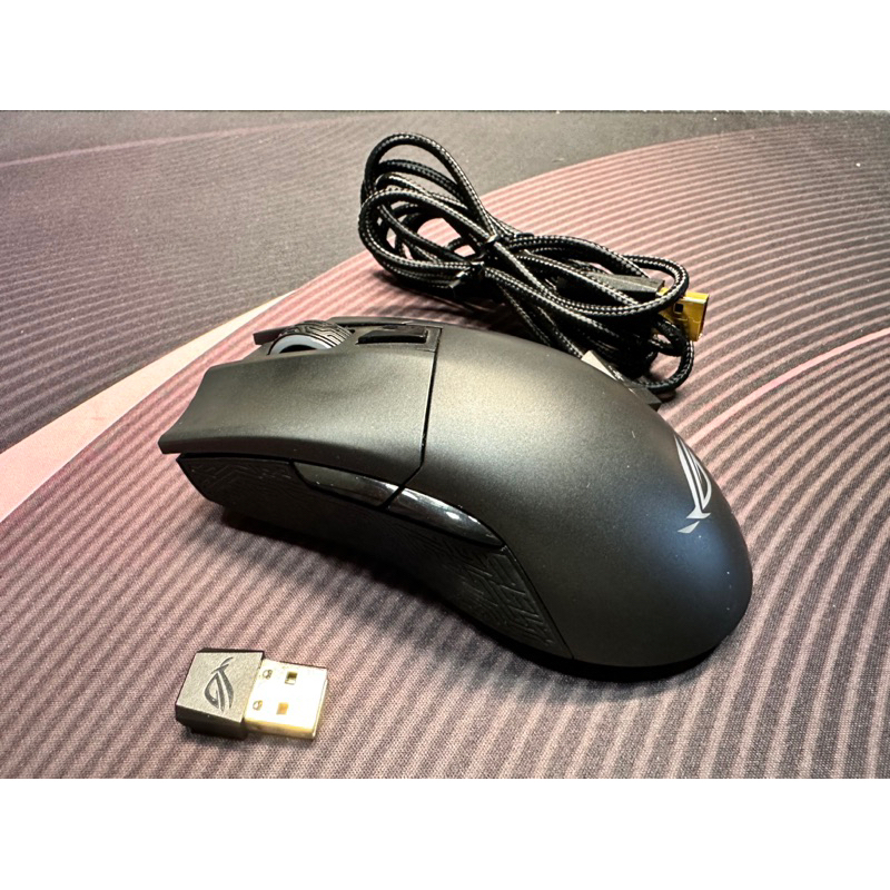 二/9成新/ROG Gladius II Wireless/三模滑鼠