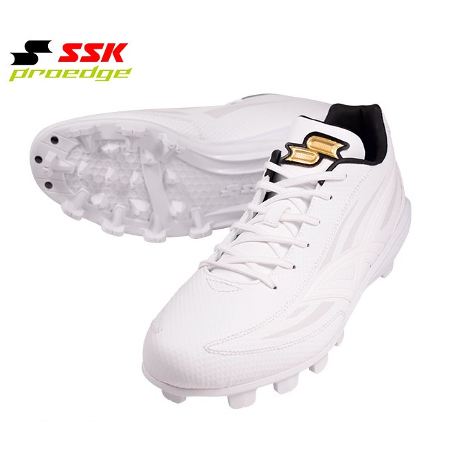 日本進口 SSK PROEDGE 金標頂級棒壘球膠釘鞋 壘球鞋 ESF4222LW 超低特價$1820/雙 附贈原廠鞋袋
