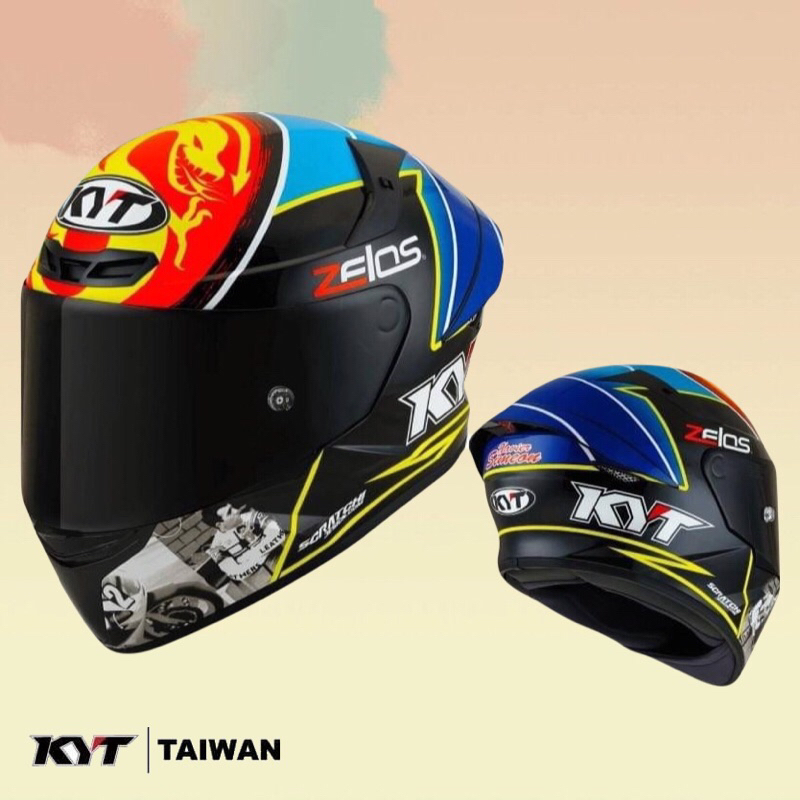 KYT TTC #19 TT-COURSE 全罩式安全帽 眼鏡溝槽 選手彩繪 內襯全可拆