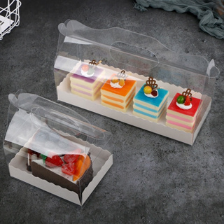 99烘培 手提蛋糕卷包裝盒烘培瑞士卷 打包盒 泡芙 蛋卷盒 布丁 杯子 紙盒子透明