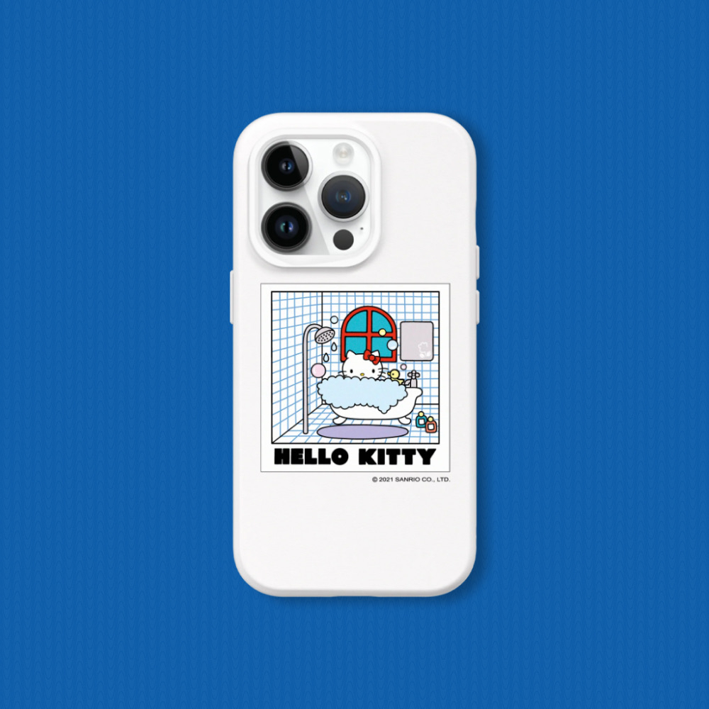 犀牛盾 適用iPhone SolidSuit經典背蓋防摔手機殼/Hello Kitty-Take A Bath