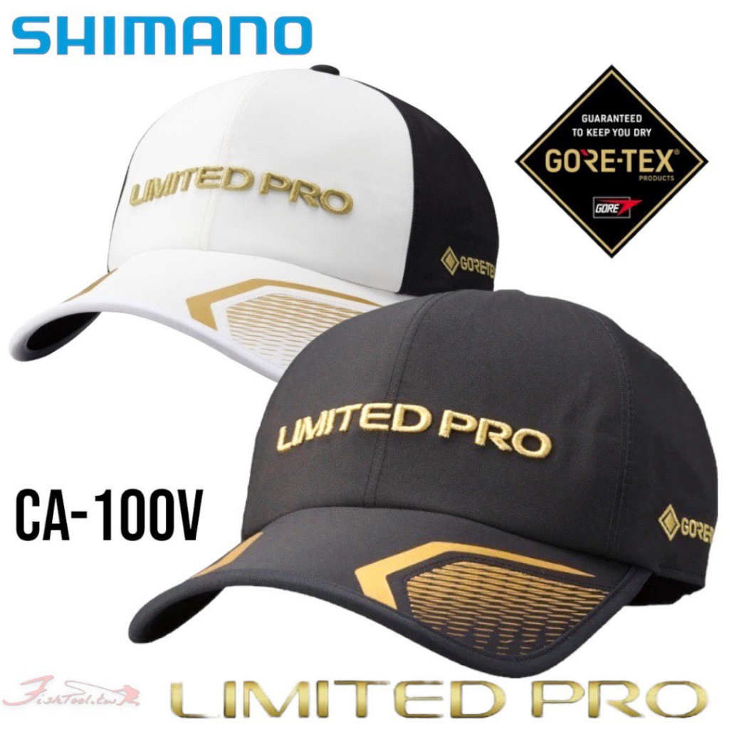 《SHIMANO》22 CA-100V GORE-TEX 黑色-LIMITED PRO釣魚帽 中壢鴻海釣具館