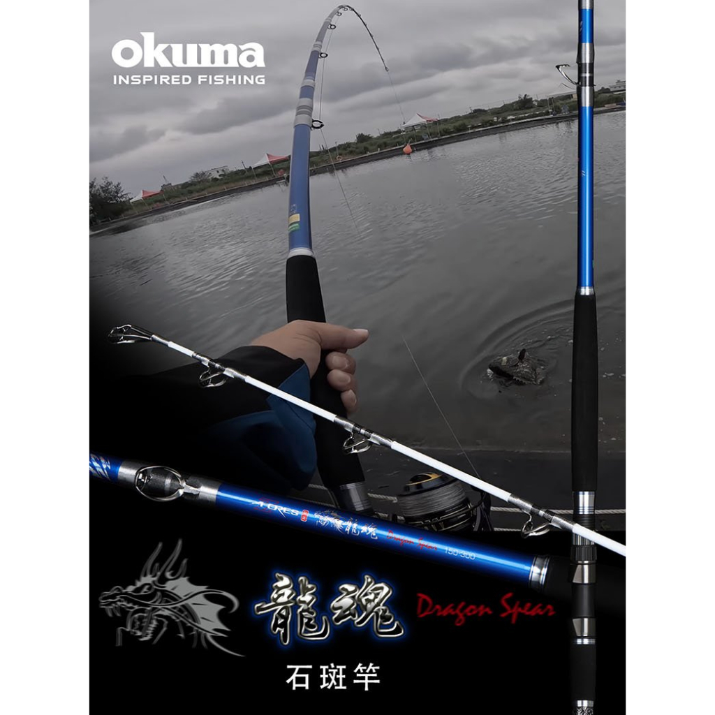 ◂鶴本🐽釣具▸ OKUMA - 阿諾 AZORES Dragon Spear 龍魂 石斑竿