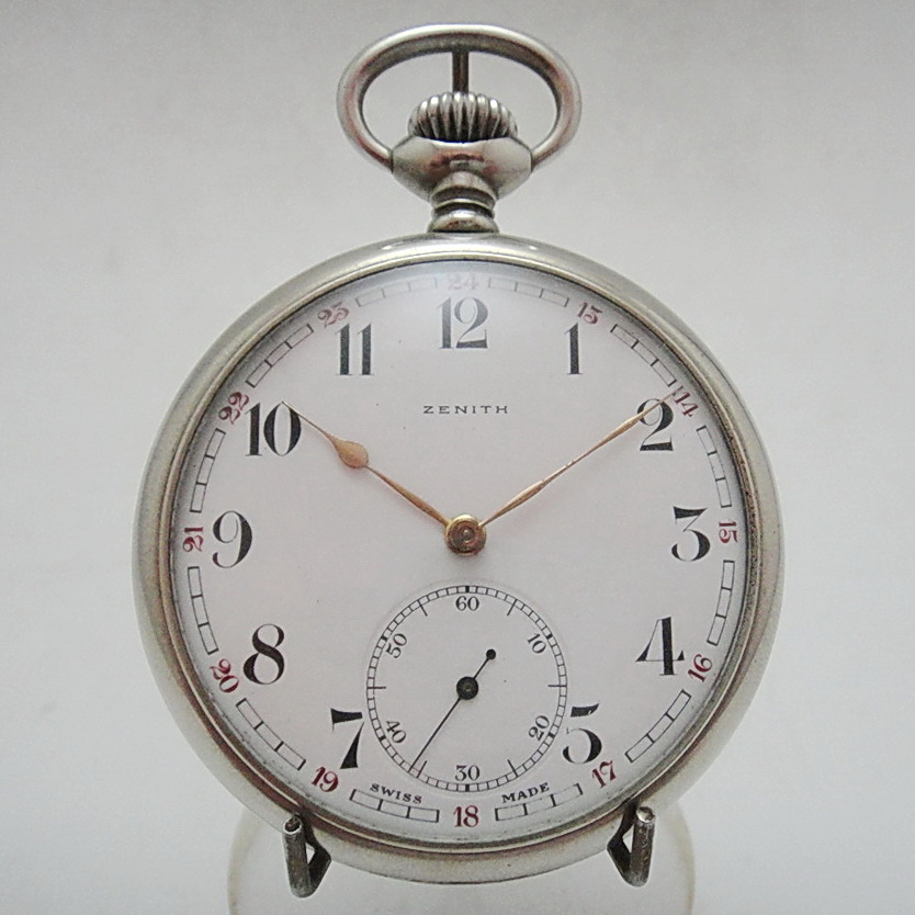【拾年之路】 1930年代瑞士製Zenith先力(真力時)5公分錶徑小秒針懷錶/英國軍品(免運)