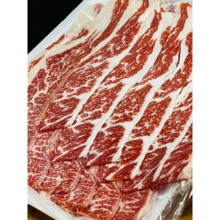 ◤昶鮮肉品◢ 美國安格斯無骨牛小排肉片500克/平鋪分層/火鍋/燒烤/露營/烤肉