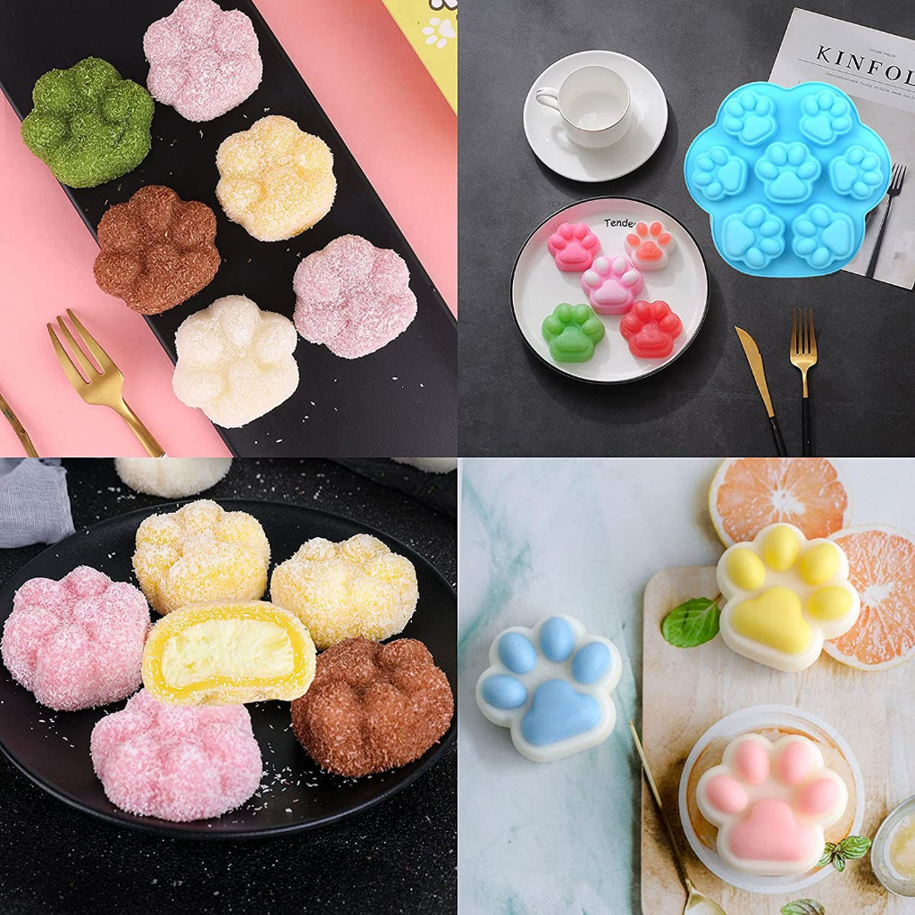 烘焙模具|7連貓爪蛋糕模具 雪糕模 果凍布丁肥皂蛋糕模具 烘焙工具 烘焙模