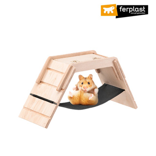 《義大利飛寶ferplast》小動物原木遊戲橋 / 小寵用品