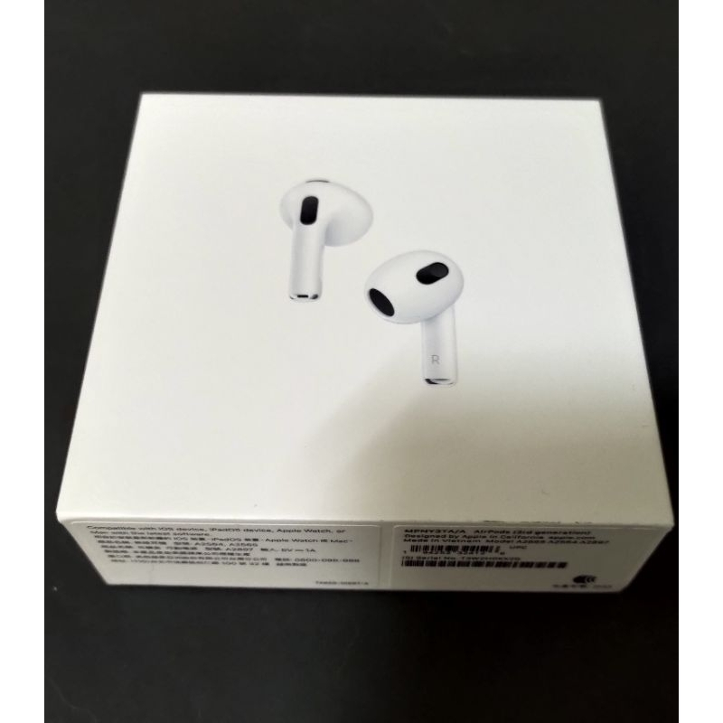 Apple Airpods 3 (第3代）台灣原廠公司貨 全新品