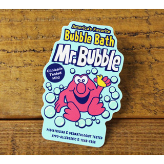 (I LOVE樂多)日本進口 美國知名品牌 Mr. Bubble 泡泡先生 圖樣 防水貼紙