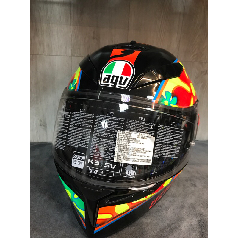 大里moto2輪館-agv K3SV競賽帽BSMI -MC1-5746290安全認證