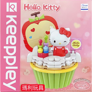 【瑪利玩具】QMAN 啟蒙積木 Keeppley 三麗鷗杯子蛋糕系列積木 Hello Kitty QM46940