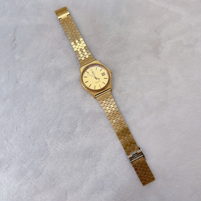 出清法國二手正品歐米茄omega海馬包金日誌型古董錶 omega錶 omega古董錶vintage
