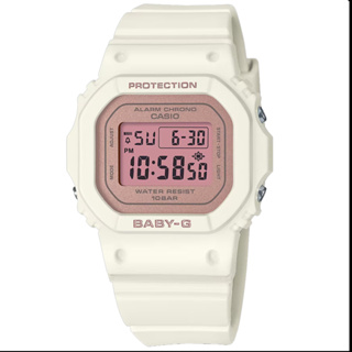 Baby-G CASIO / 卡西歐 春日色調 防水 橡膠手錶 櫻花粉x白 / BGD-565SC-4 / 38mm