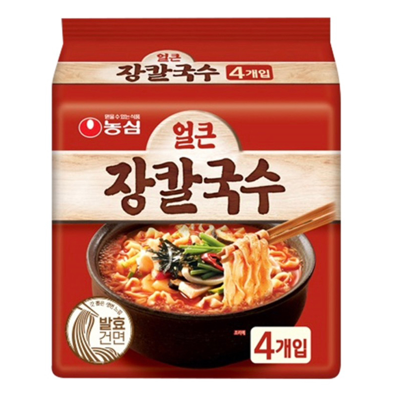 韓國 🇰🇷 Nongshim 農心 刀削麵  辣味 一袋4包
