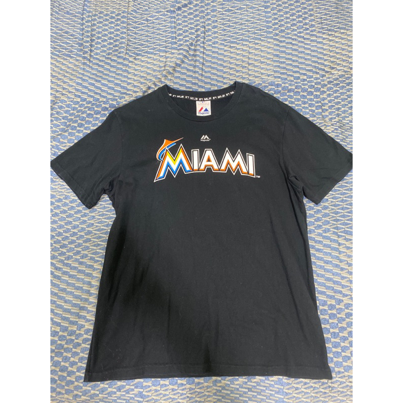 MLB 美國職棒 Majestic 邁阿密馬林魚  Miami Marlins 鈴木一朗Ichiro Suzuki T恤