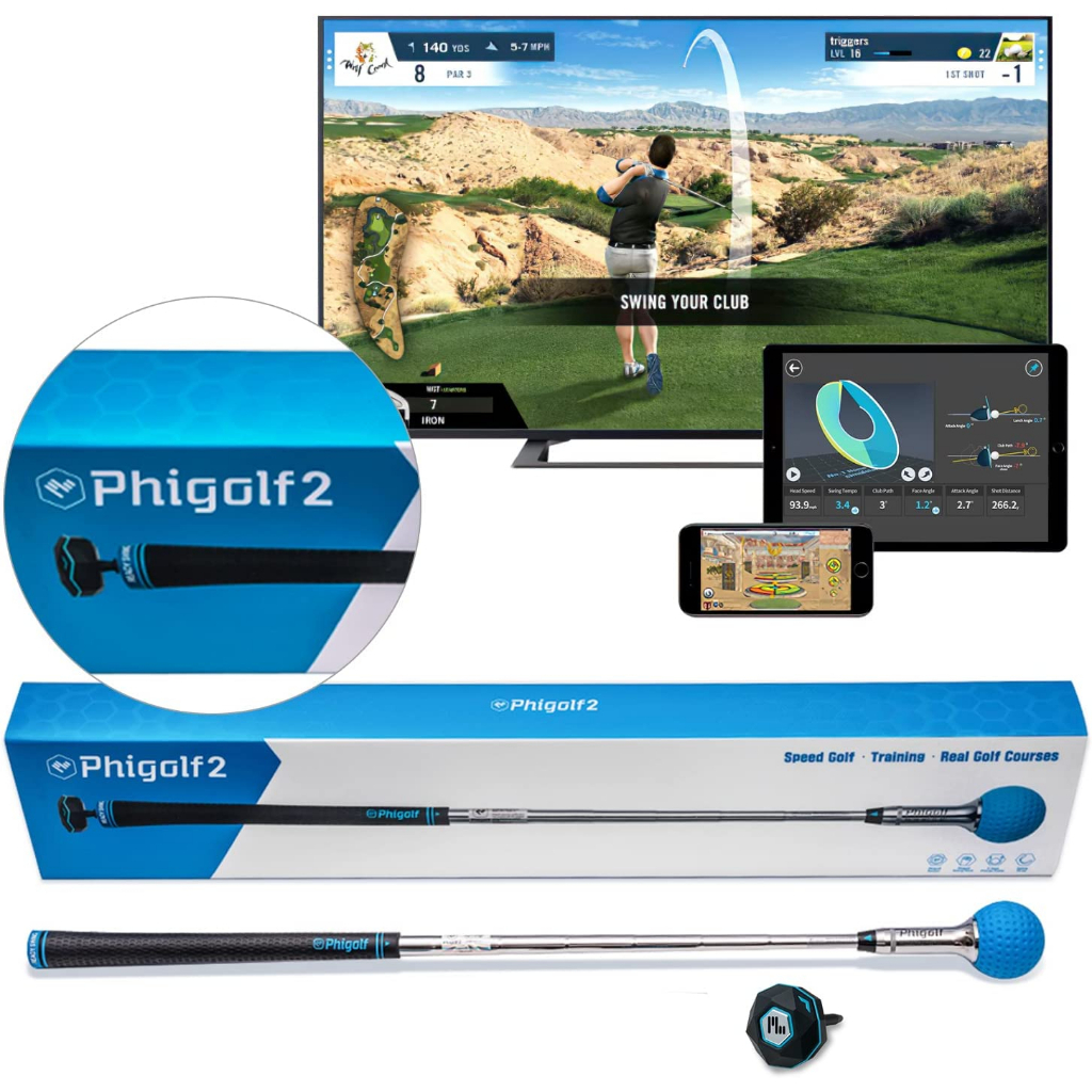 【預購】美國銷售冠軍Phigolf 2二代 室內高爾夫擊球分析模擬器 真人對戰 原廠一年保