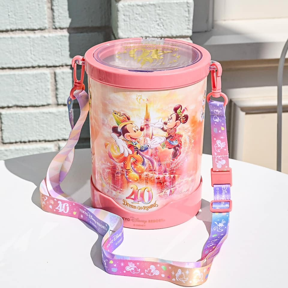 （現貨在台）東京迪士尼樂園40週年紀念 Dream Go Round歡慶系列 發光投影燈爆米花桶