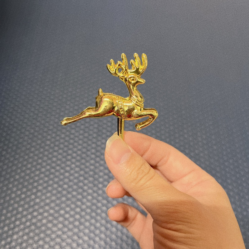 鹿 麋鹿 動物 金色 裝飾 擺設 擺設 🔅二手🔅