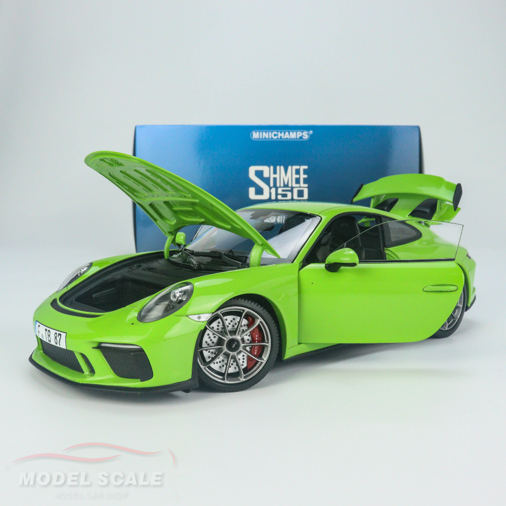 【模例】Minichamps 1/18 Porsche 911 (991.2) GT3 黃綠色 Shmee150