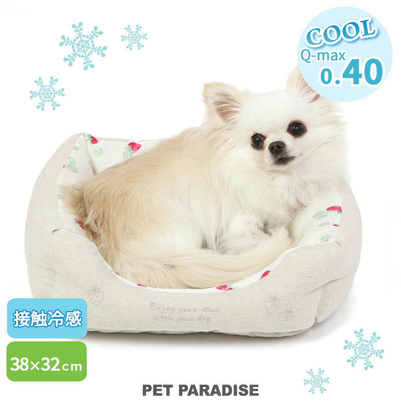 貝果貝果 日本 pet paradise 草莓方形涼感床[H1106]