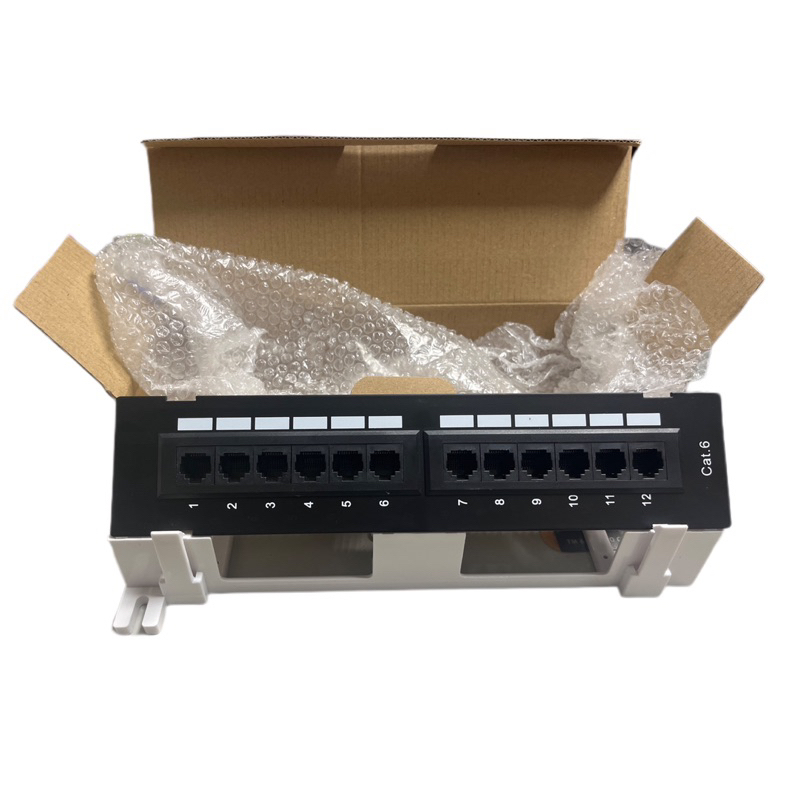 現貨 Cat.6 12Port Patch Panel 網路配線架/跳線面板 可通過Cat.6(6類)標準