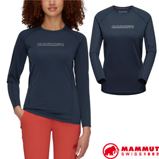 【MAMMUT 長毛象】送》女 彈性透氣 圓領長袖排汗衣 Selun FL PF50+ 防曬長袖T恤 01450