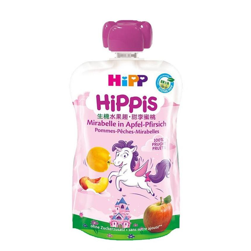 Hipp喜寶生機水果趣-甜李蜜桃100gx6罐 (4062300342811) 534元