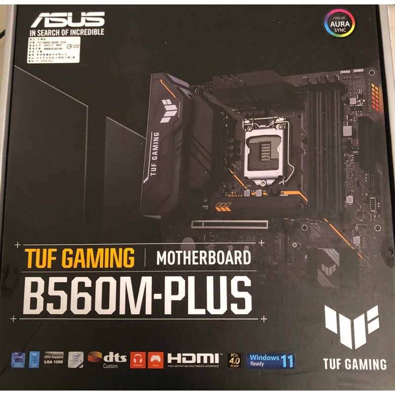 華碩 B560M PLUS GAMING TUF B560