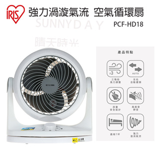 【SUNNY DAY】IRIS日本 空氣循環扇 靜音循環扇 空氣循環扇 循環扇 電風扇 PCF-HD18