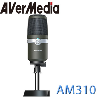 【3CTOWN】限量 含稅 AverMedia 圓剛 AM310 高音質 USB 麥克風 黑色 適用:直播.演