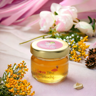 【尋蜜趣】100%純蜂蜜 玻璃罐裝甜蜜蜜婚禮小物 小禮物 蜂蜜迷你罐