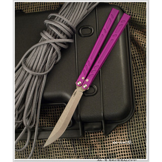 BRS BAREBONES Aluminum Channel-LIVE Purple 154CM鋼/紫鋁柄蝴蝶刀/不二價