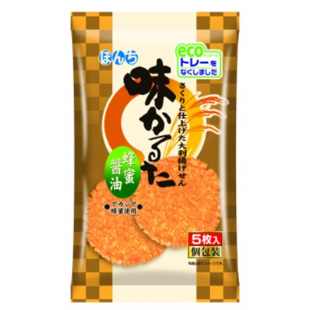 【星雨日貨】電子發票 日本 少爺醬油蜂蜜米果 蜂蜜味付米果 蜂蜜醬油仙貝  現貨 5枚入