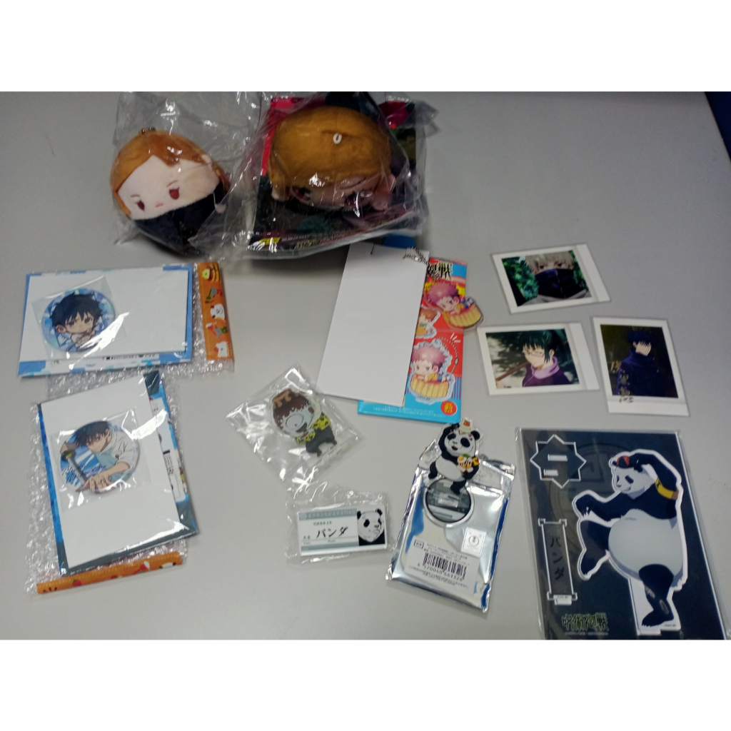 日版 咒術迴戰 野薔薇 D賞 玩偶 乙骨 胸章 熊貓 名牌 壓克力 漏瑚 立牌 虎杖 吊牌  狗卷 伏黑 真希  拍立得