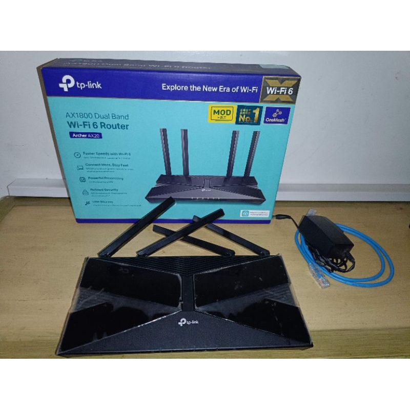 TP-LINK Archer AX20 AX1800 VER 2.0台灣保固中Wi-Fi 6 比AX23高階