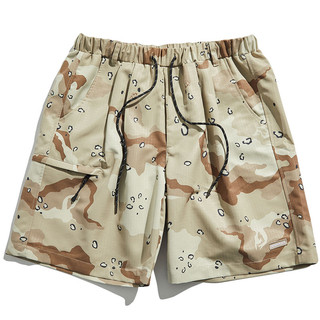 UNDER PEACE 23SS BASIC / BEACH SHORT PANTS 抗撕裂 可收納 短褲 (沙漠迷彩)