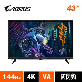 技嘉GIGABYTE螢幕 AORUS FV43U 43型 HDR真 4K電競螢幕