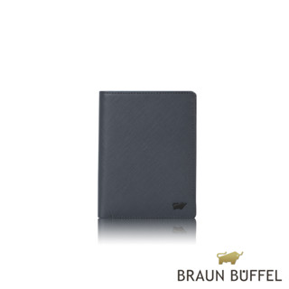 【BRAUN BUFFEL 德國小金牛】台灣總代理 洛菲諾P-II 12卡直立中夾-藍色/BF347-359-NY