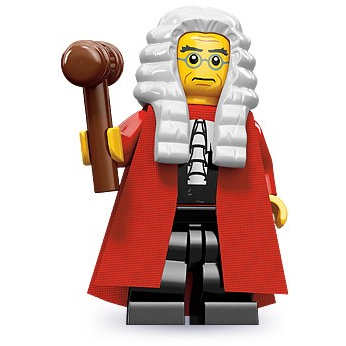 「翻滾樂高」LEGO 71000 抽抽樂系列9代 法官 Judge 全新已拆未組