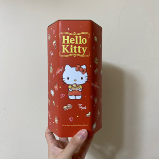 #二手 三麗鷗卡通圖糖果罐 Hello Kitty 收納盒 刷具桶
