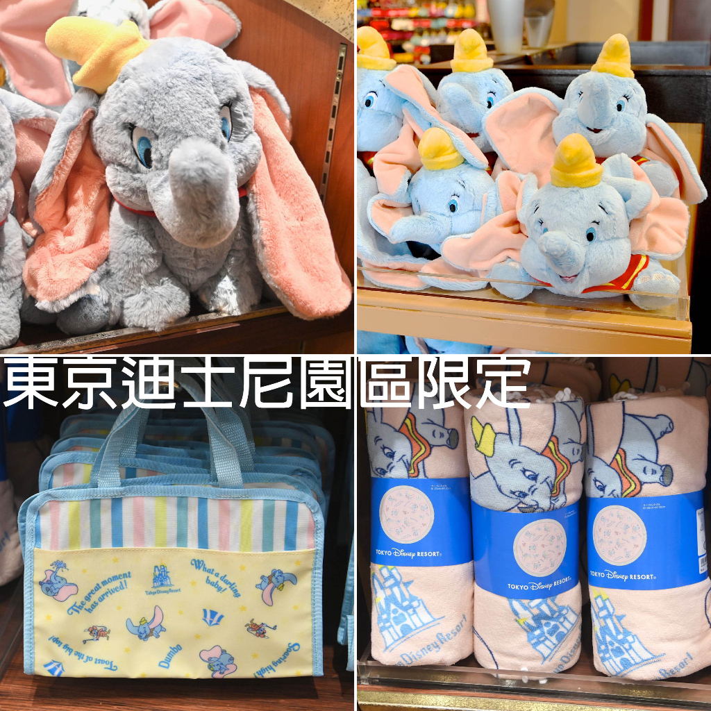 〈日本迪士尼〉現貨 東京迪士尼 小飛象 小飛象娃娃 筆袋車票夾零錢包毛毯毛巾收納袋手偶娃娃