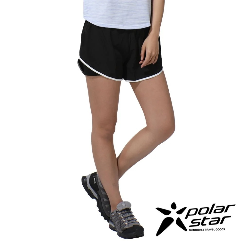 【PolarStar】女運動休閒短褲『黑色』P23318