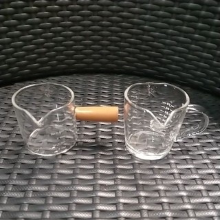 Espresso雙嘴 加厚玻璃量杯 雙頭 盎司杯 刻度70ml義式咖啡機 濃縮杯牛奶杯臺灣現貨