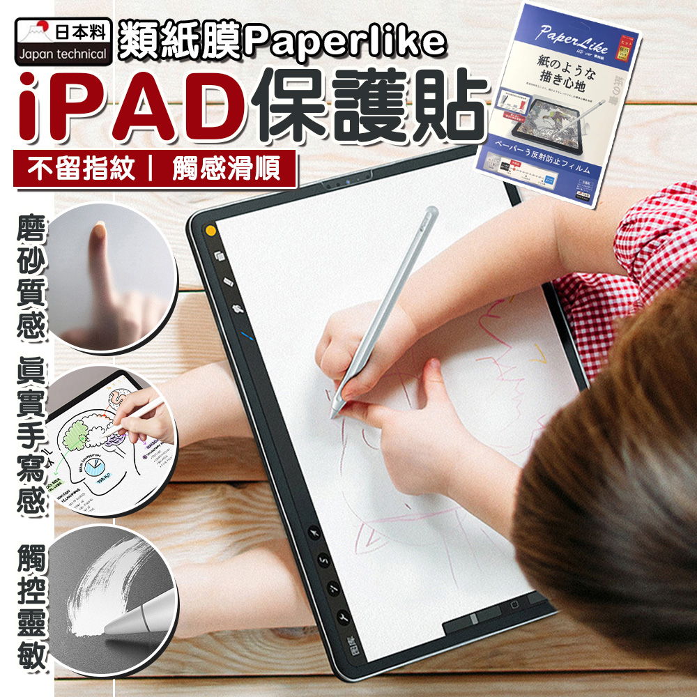 日本料 iPad 類紙膜 Paperlike 肯特紙 保護貼 適用 Pro 11 Air 4 10.9 10.5