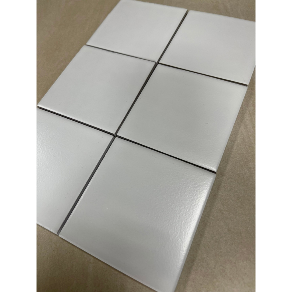 磁磚-玩藝 10X10公分 霧面白色方塊磚