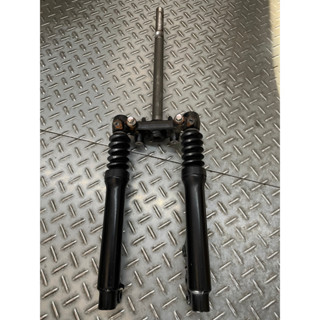 (中古)(二手)山葉 YAMAHA 原廠 CUXI 115 前叉總成 1SH 三角臺 前避震器 碟煞專用 黑色不含珠碗