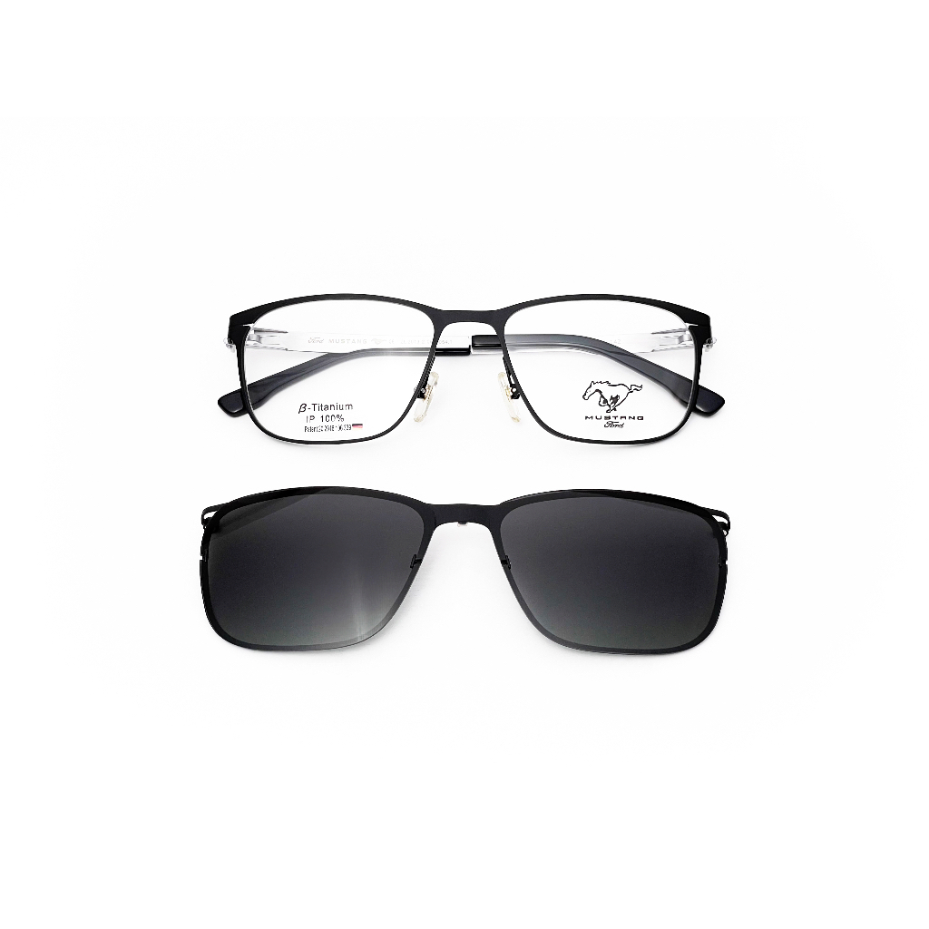 【全新特價】FORD MUSTANG 福特野馬 FD20056 06 吸鐵式墨鏡夾片兩用 太陽眼鏡 鏡框眼鏡 光學鏡架