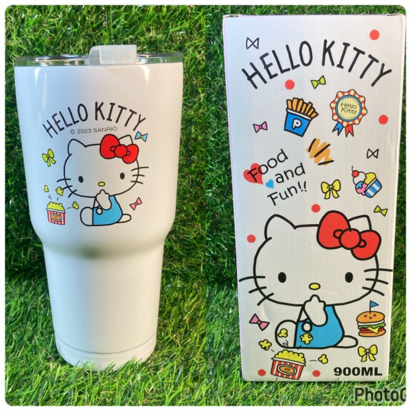 現貨 正版授權 kitty凱蒂貓 不鏽鋼 冰霸杯 布套組 900ml 附專屬飲料提袋