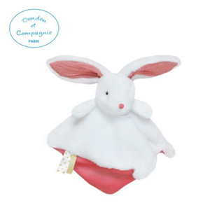 法國Doudou - 小紅兔摸角布偶23cm(安撫布偶）