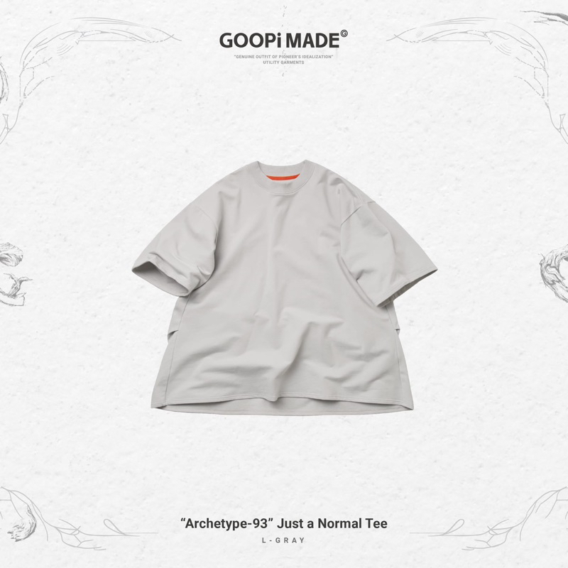 goopi “Archetype-93” - Just a Normal Tee - L-Gray(2號）